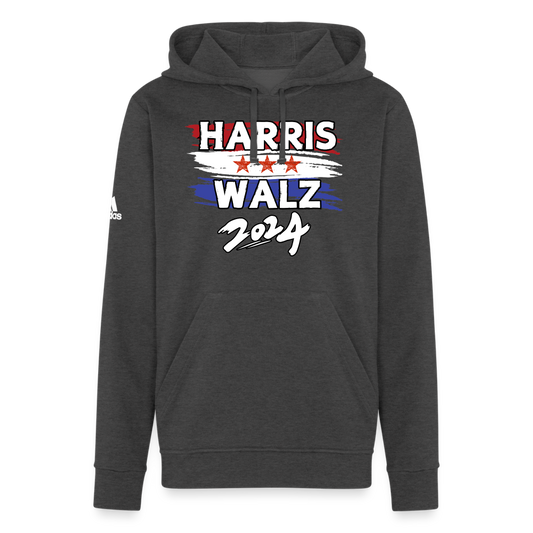 Kamala Harris and Tim Walz, Your vote matters 2024 Adidas Unisex Fleece Hoodie - charcoal grey