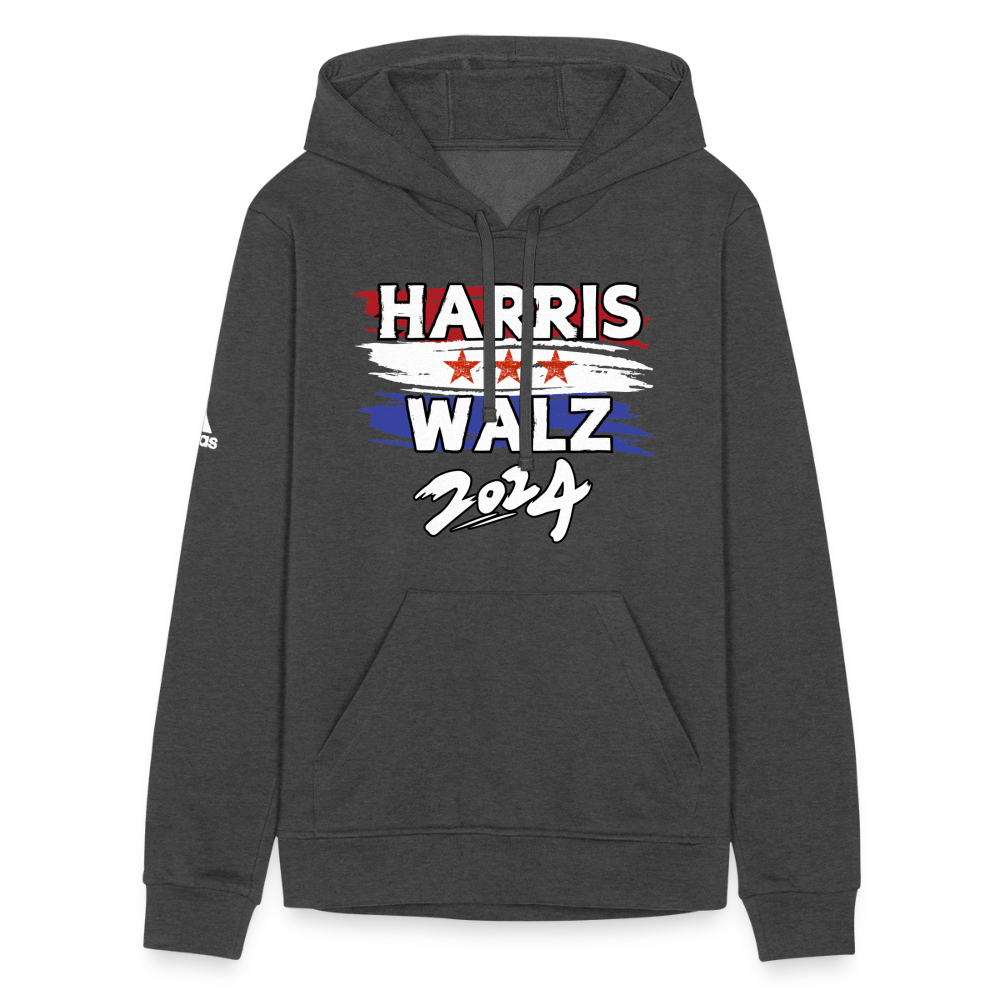 Kamala Harris and Tim Walz, Your vote matters 2024 Adidas Unisex Fleece Hoodie - charcoal grey