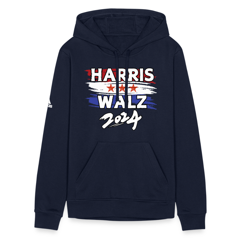 Kamala Harris and Tim Walz, Your vote matters 2024 Adidas Unisex Fleece Hoodie - french navy