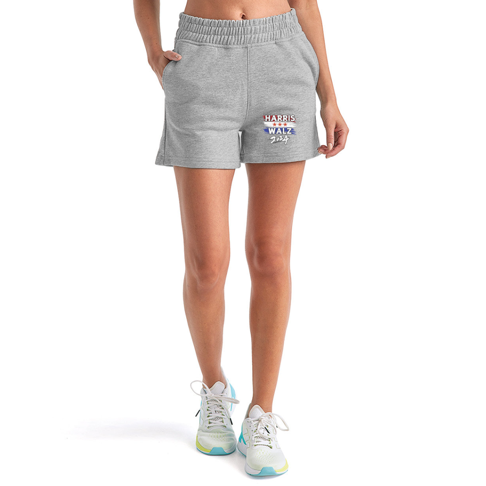 Kamala Harris and Tim Walz, Your vote matters 2024 Women's Jogger Short - heather gray