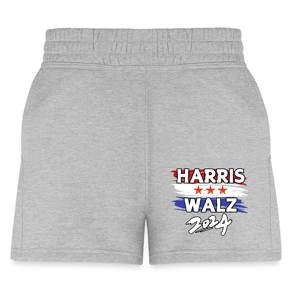 Kamala Harris and Tim Walz, Your vote matters 2024 Women's Jogger Short - heather gray