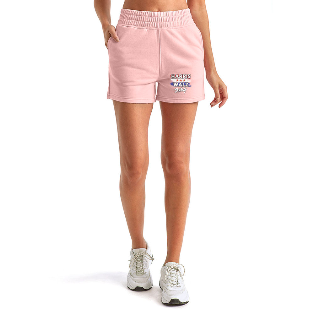 Kamala Harris and Tim Walz, Your vote matters 2024 Women's Jogger Short - light pink