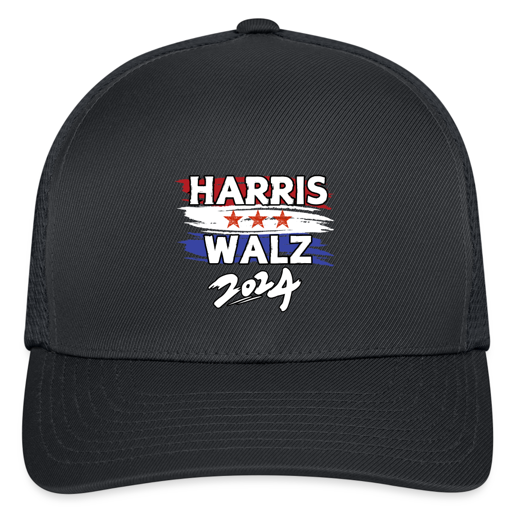 Kamala Harris and Tim Walz, Your vote matters 2024 Flexfit Fitted Baseball Cap - charcoal