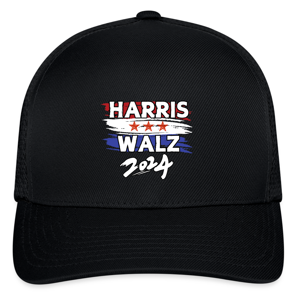 Kamala Harris and Tim Walz, Your vote matters 2024 Flexfit Fitted Baseball Cap - black