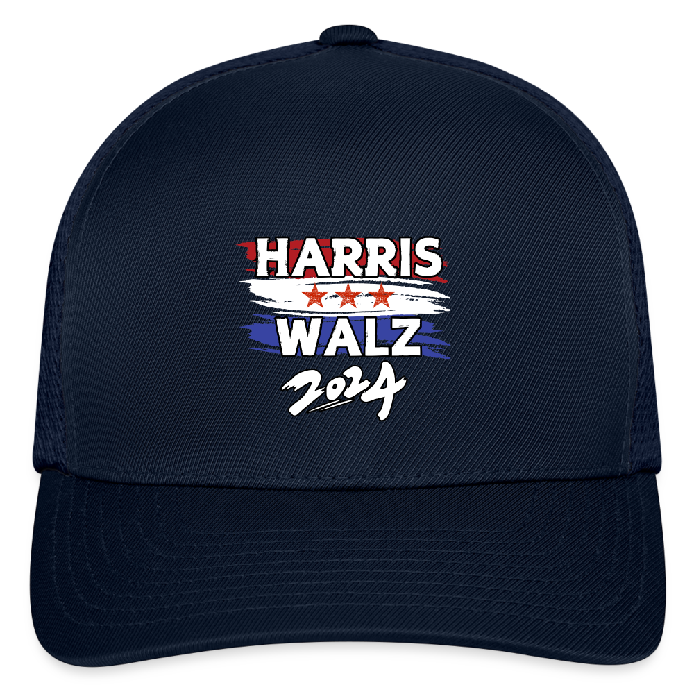 Kamala Harris and Tim Walz, Your vote matters 2024 Flexfit Fitted Baseball Cap - navy