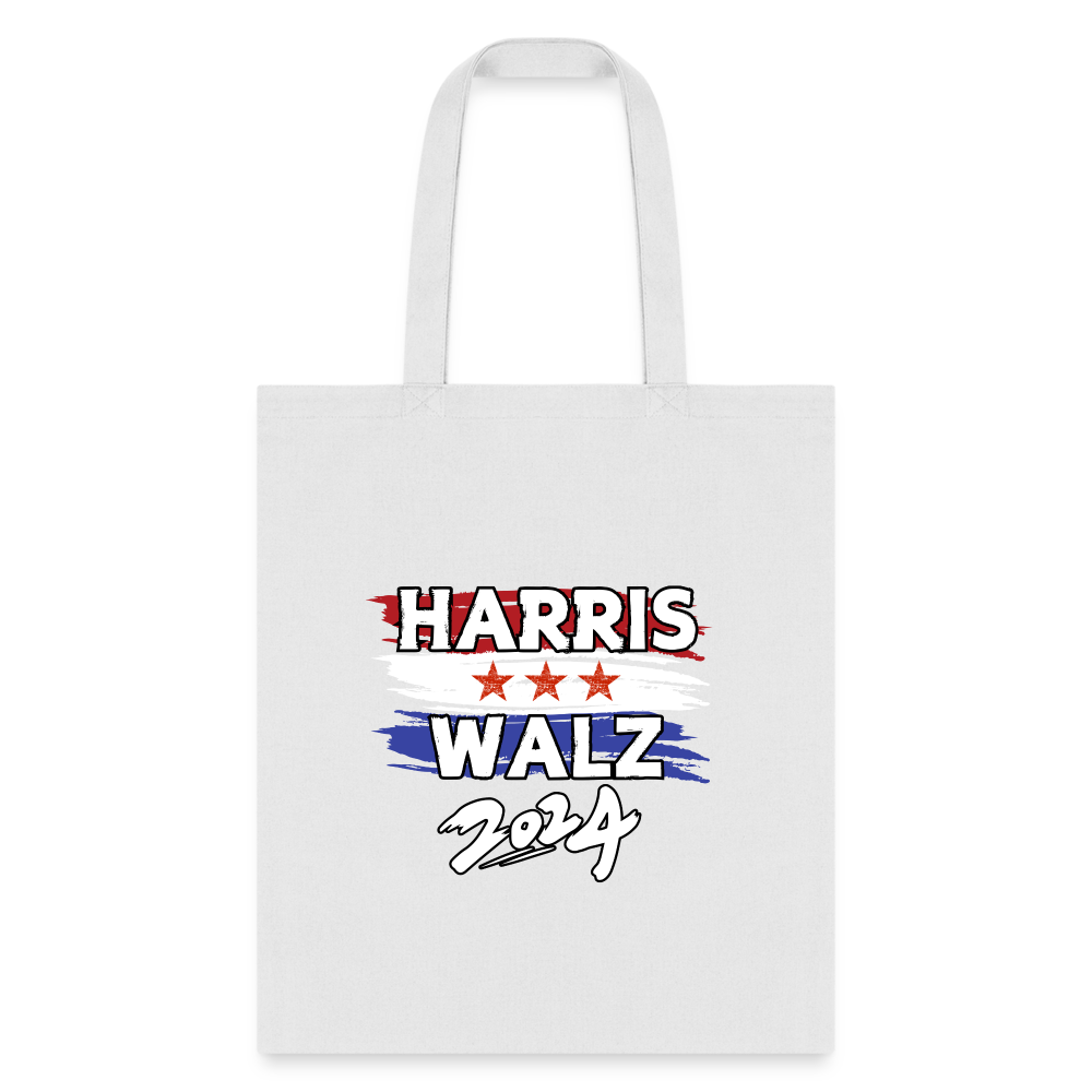 Kamala Harris and Tim Walz, Your vote matters 2024 Tote Bag - white