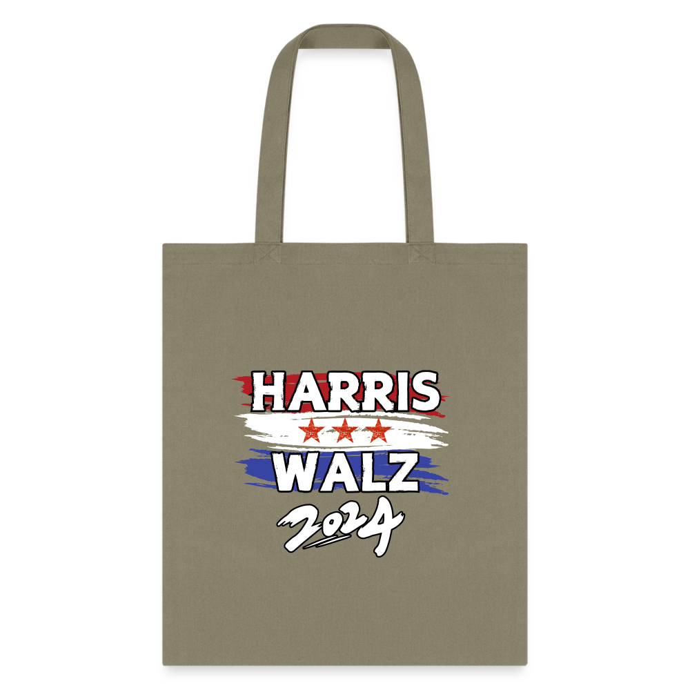 Kamala Harris and Tim Walz, Your vote matters 2024 Tote Bag - khaki