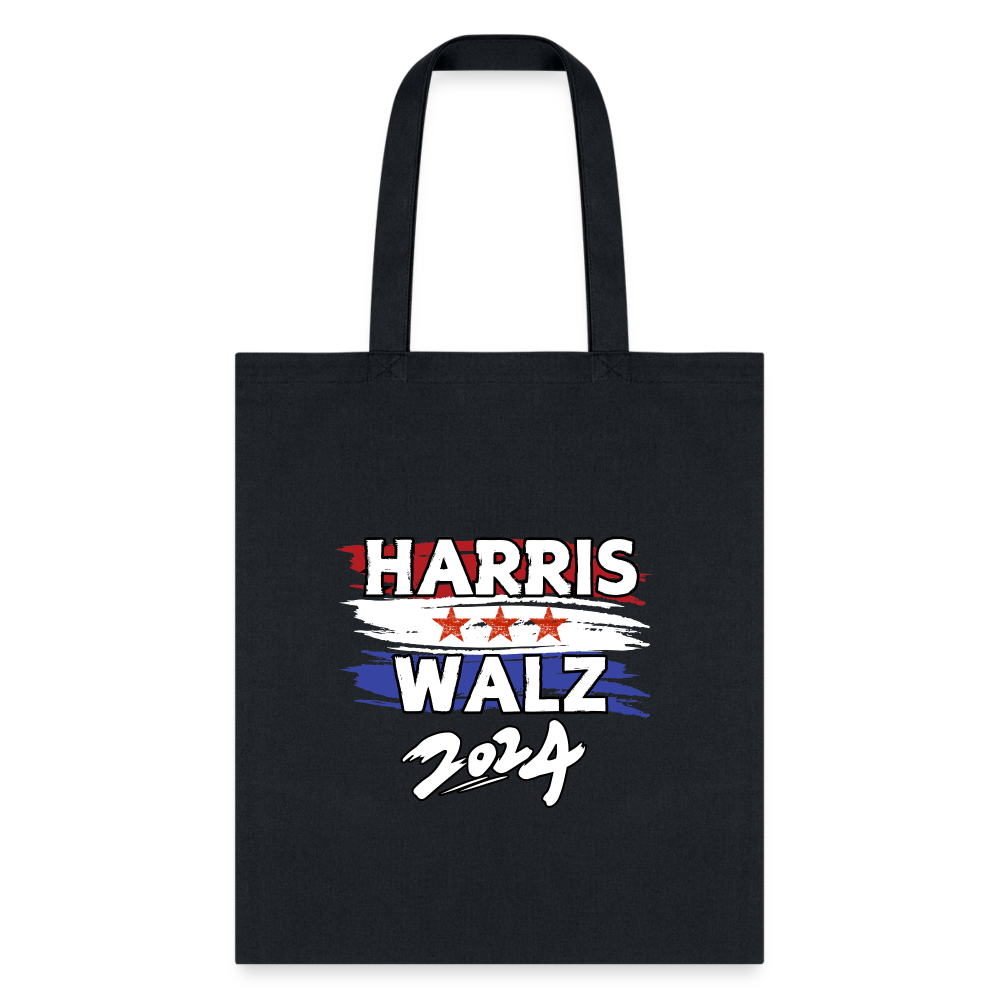 Kamala Harris and Tim Walz, Your vote matters 2024 Tote Bag - black