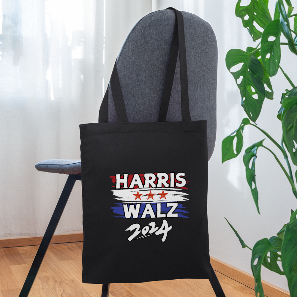 Kamala Harris and Tim Walz, Your vote matters 2024 Tote Bag - black