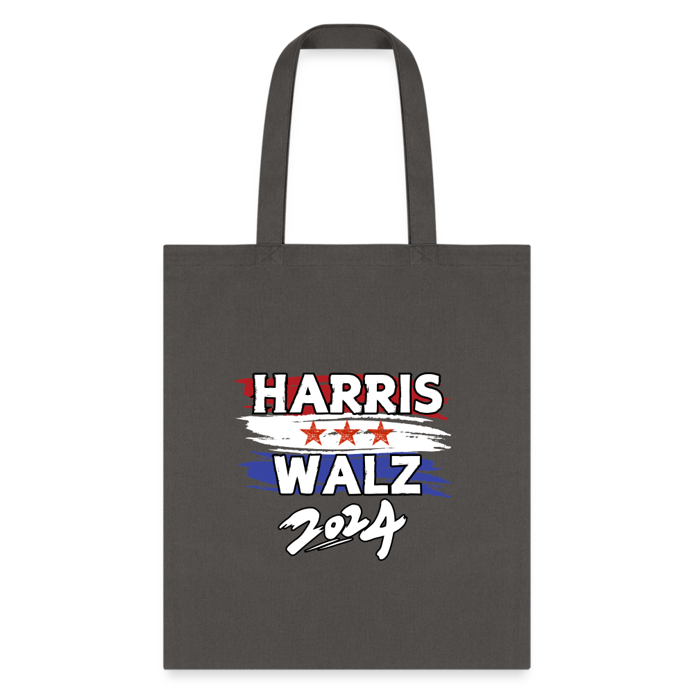 Kamala Harris and Tim Walz, Your vote matters 2024 Tote Bag - charcoal