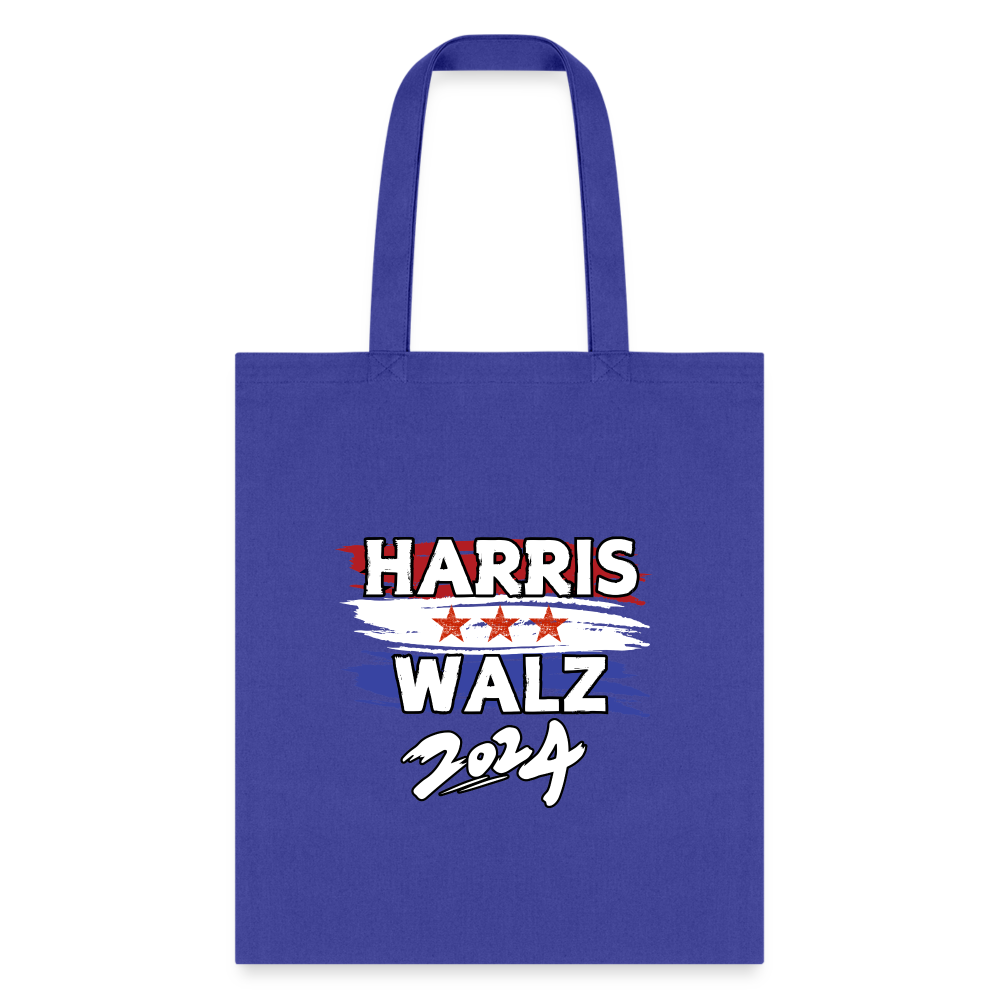 Kamala Harris and Tim Walz, Your vote matters 2024 Tote Bag - royal blue