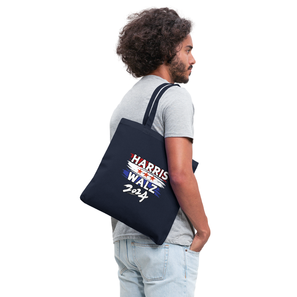 Kamala Harris and Tim Walz, Your vote matters 2024 Tote Bag - navy