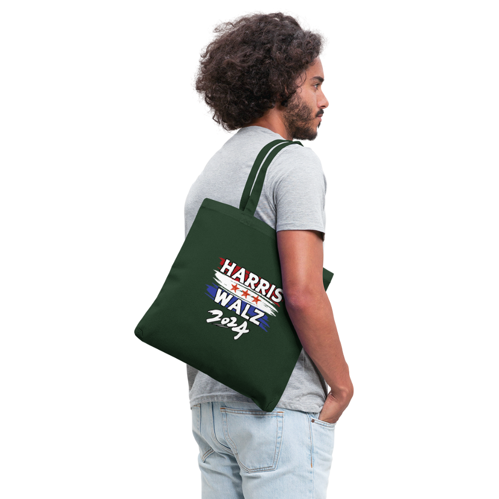 Kamala Harris and Tim Walz, Your vote matters 2024 Tote Bag - forest green