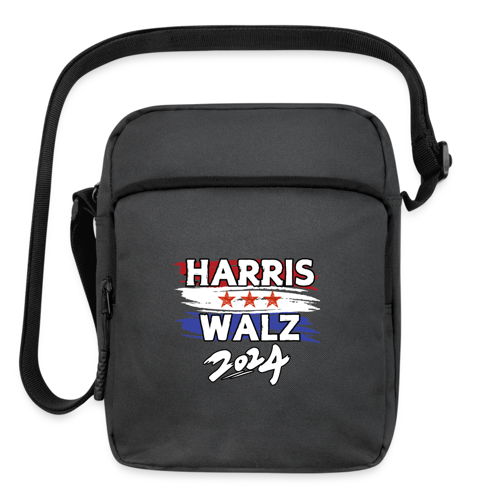 Kamala Harris and Tim Walz, Your vote matters 2024 Upright Crossbody Bag - charcoal grey