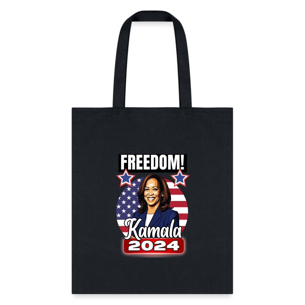 Freedom with Kamala Harris 2024. Tote Bag - black