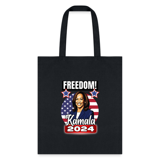 Freedom with Kamala Harris 2024. Tote Bag - black