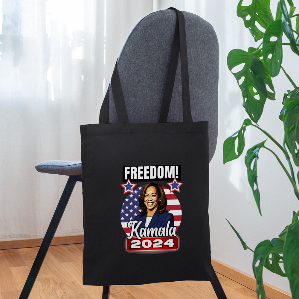 Freedom with Kamala Harris 2024. Tote Bag - black