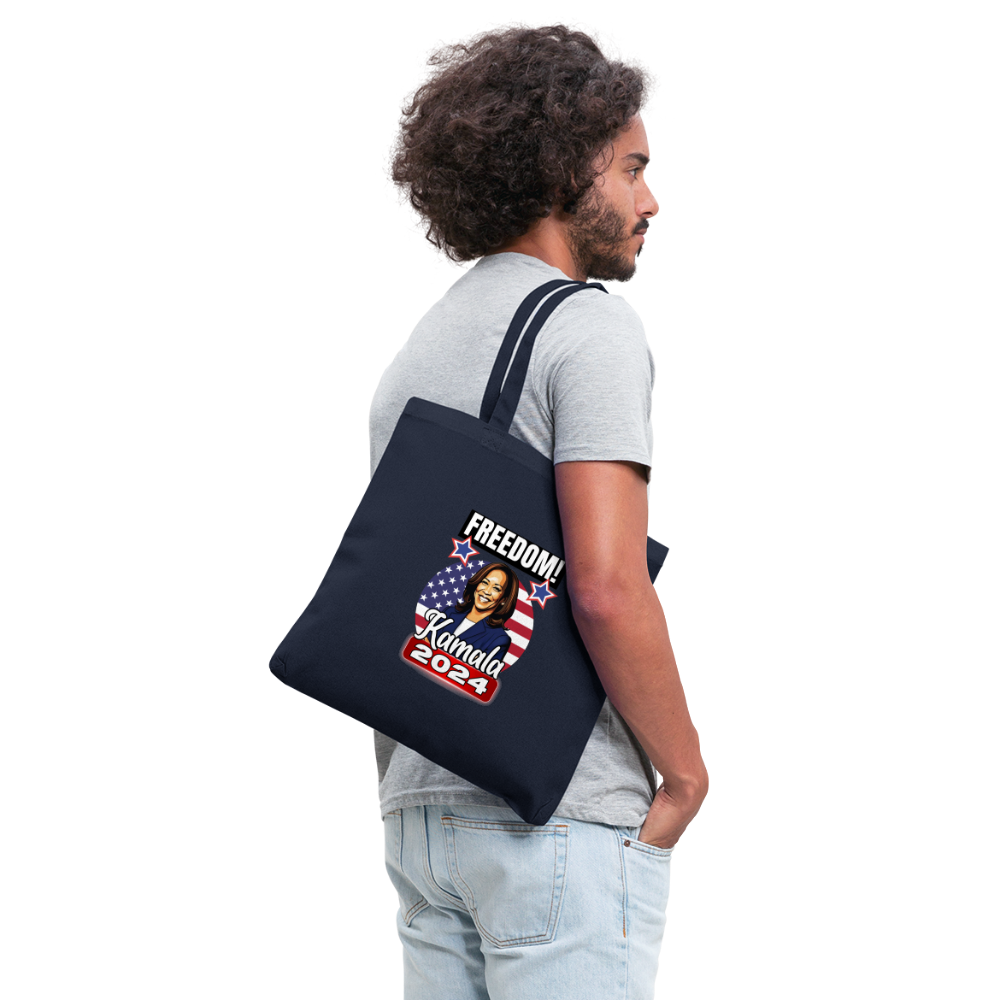 Freedom with Kamala Harris 2024. Tote Bag - navy