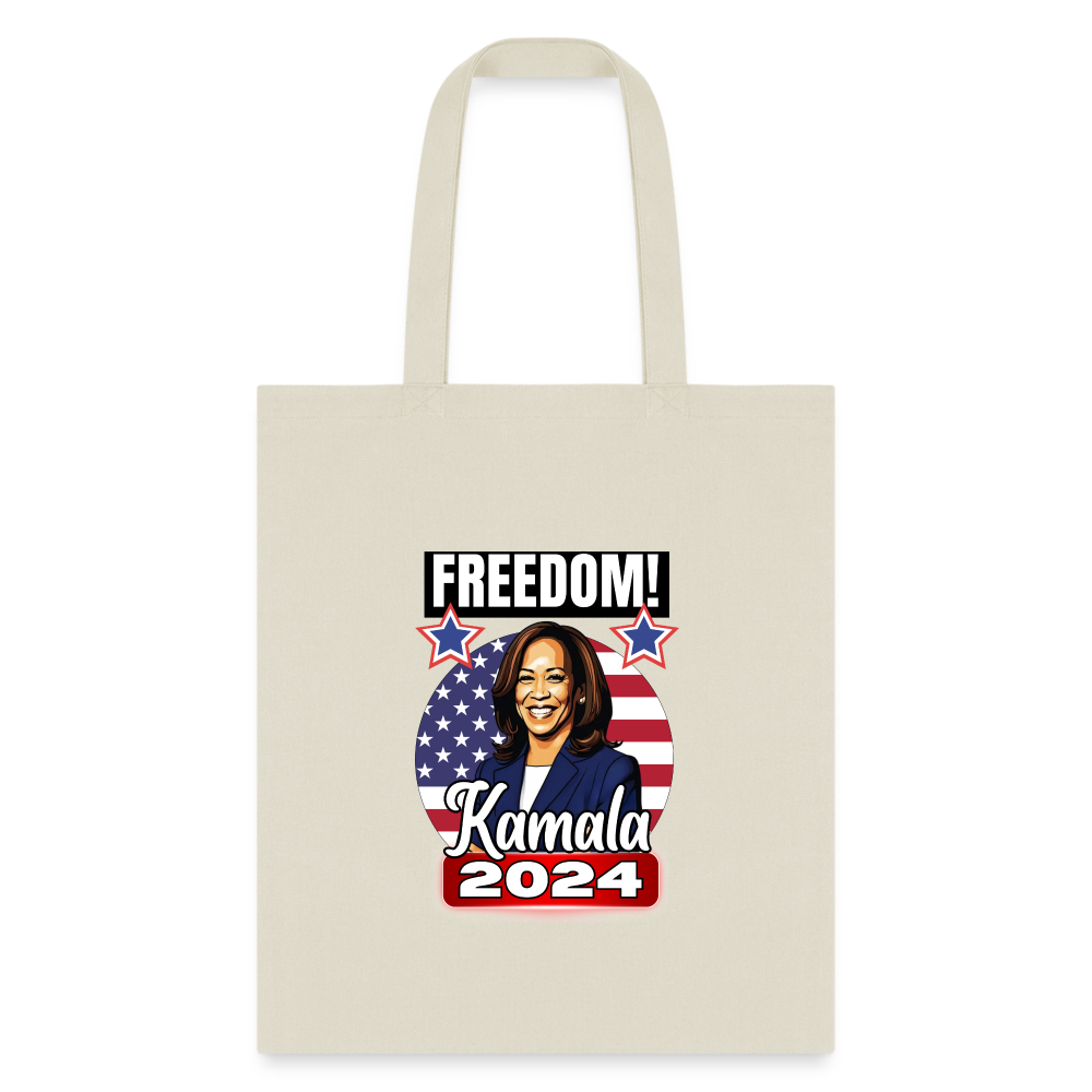 Freedom with Kamala Harris 2024. Tote Bag - natural