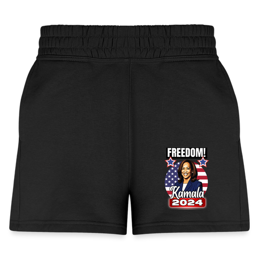 Freedom with Kamala Harris 2024.  Women's Jogger Short - black