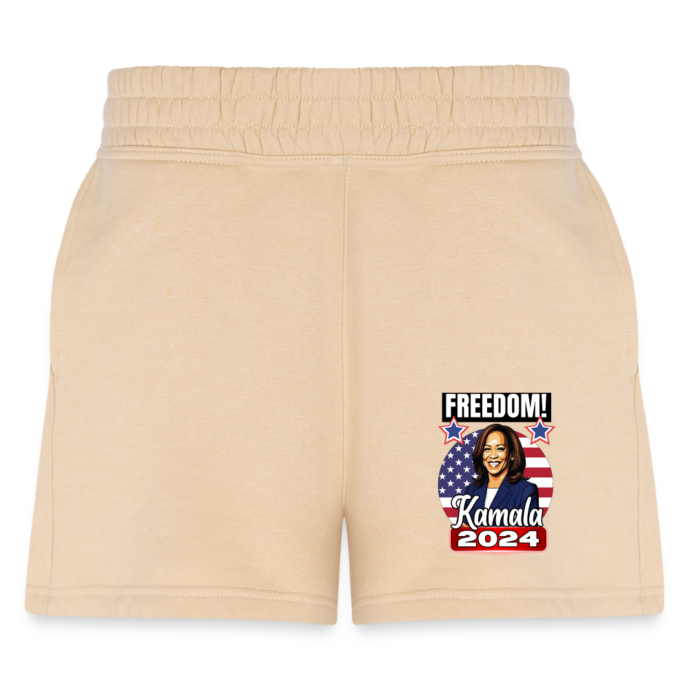 Freedom with Kamala Harris 2024.  Women's Jogger Short - nude