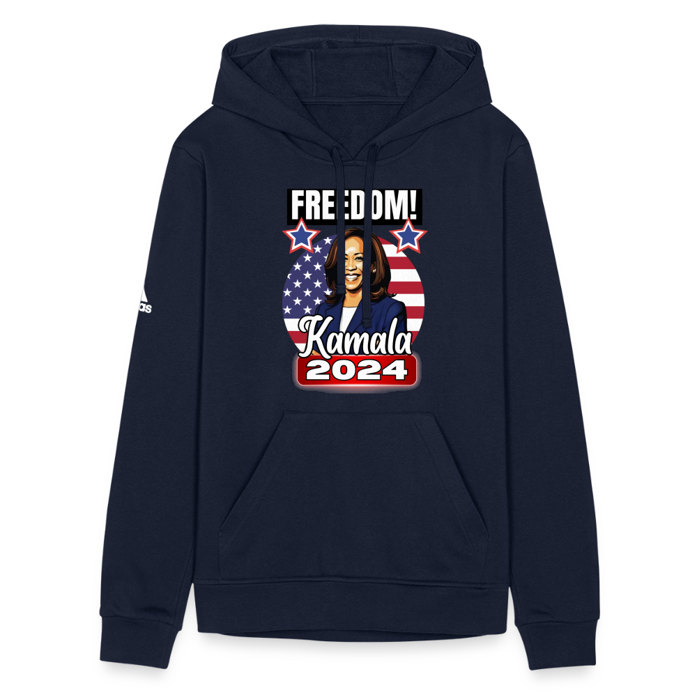 Freedom with Kamala Harris 2024. Adidas Unisex Fleece Hoodie - french navy