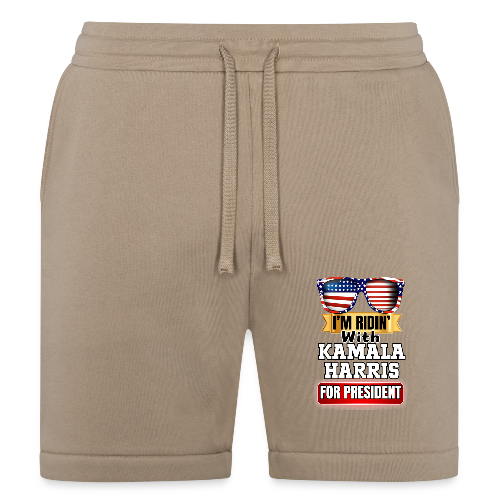 I'm Ridin with Kamala Harris for President. Bella + Canvas Unisex Short - tan