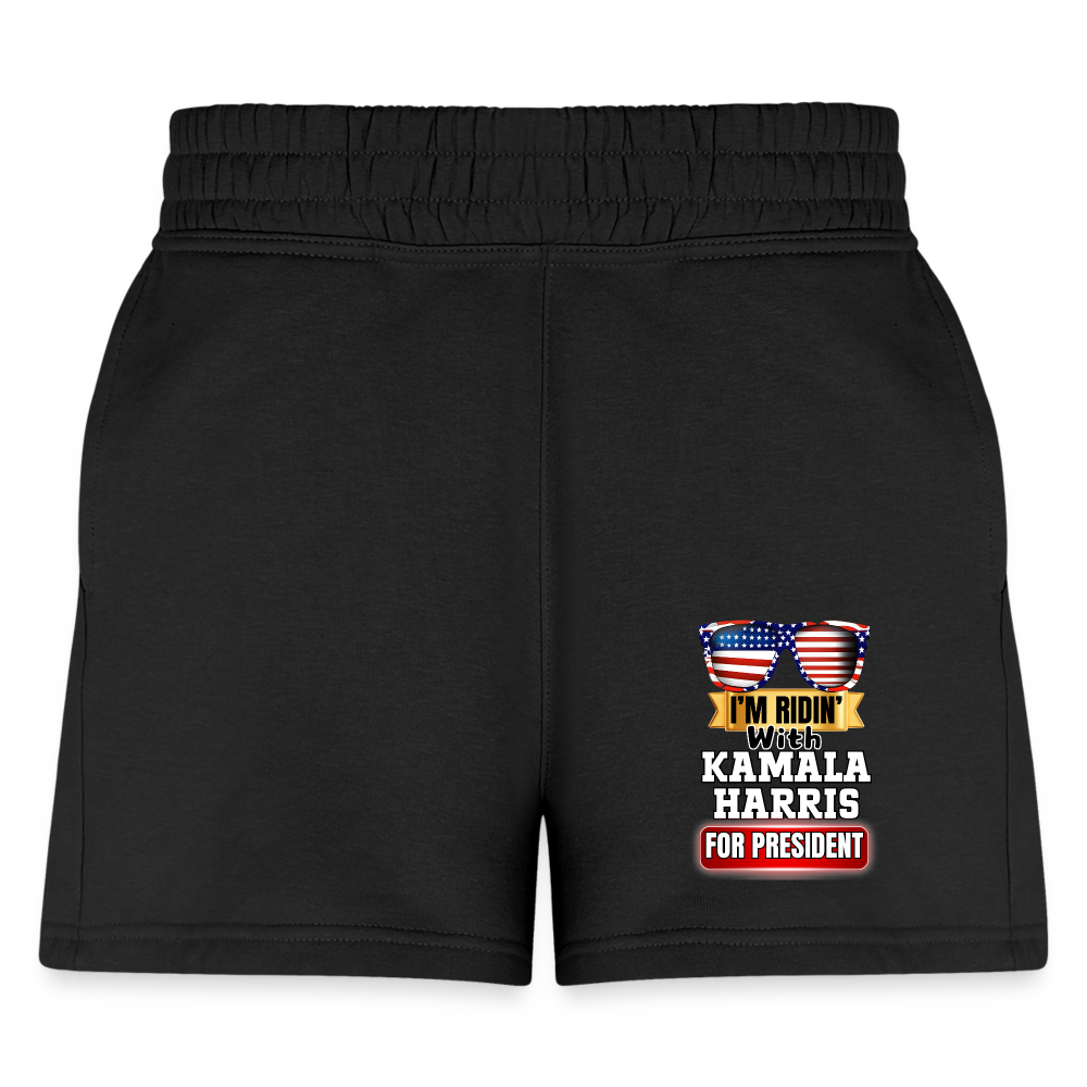 I'm Ridin with Kamala Harris for President. Women's Jogger Short - black