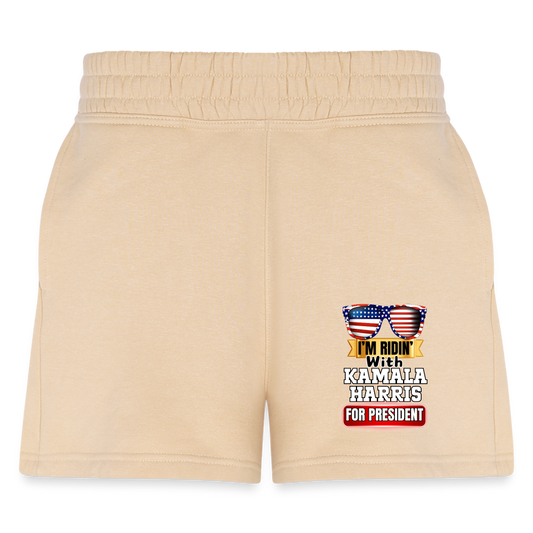 I'm Ridin with Kamala Harris for President. Women's Jogger Short - nude