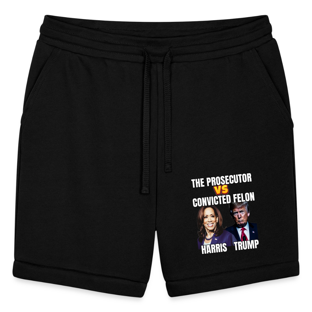 Kamala Harris Versus Donald Trump, The prosecutor faces the convicted felon. Bella + Canvas Unisex Short - black