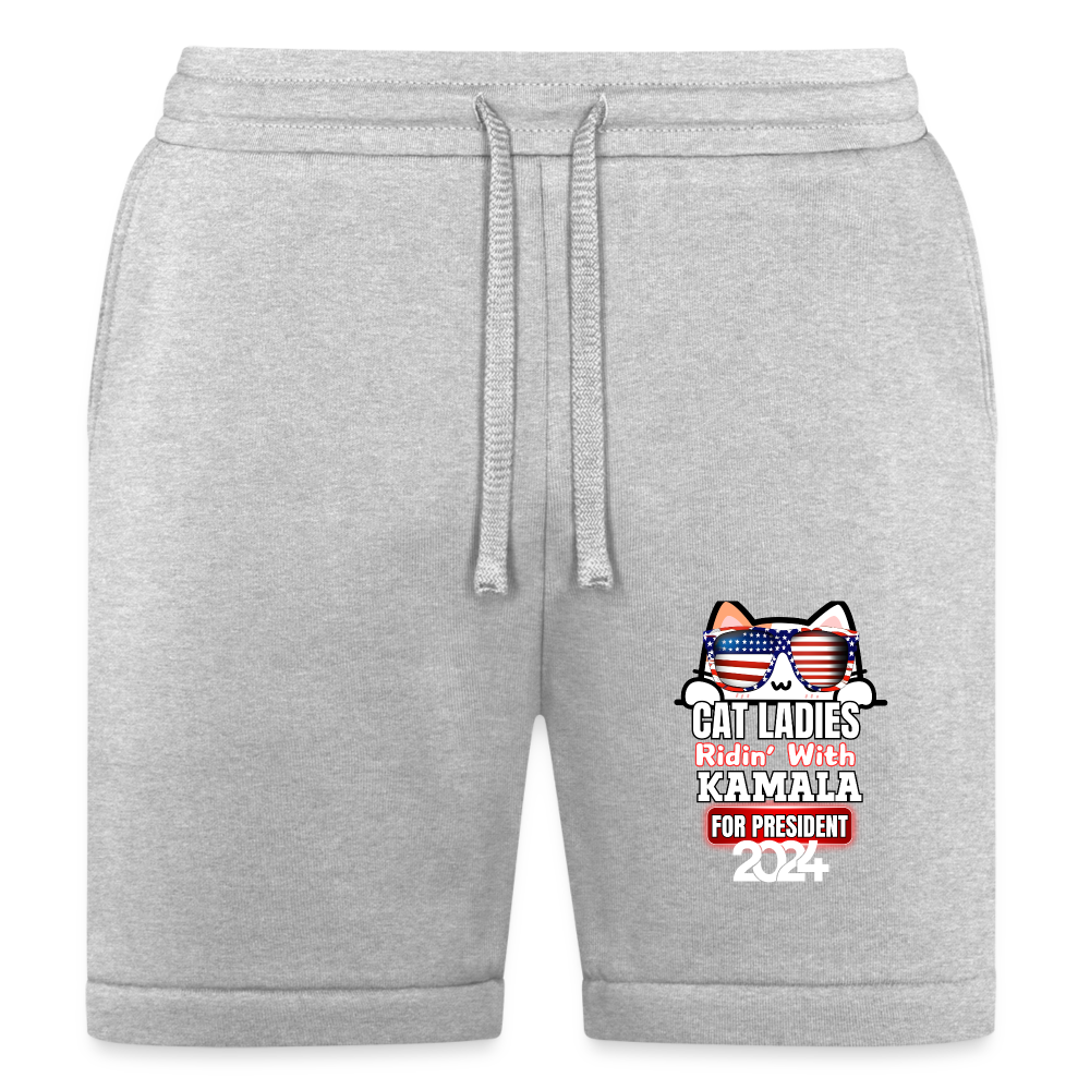 Cat Ladies ridin with Kamala Harris for presidents. Bella + Canvas Unisex Short - heather gray