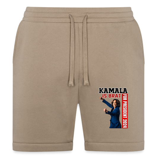 Kamala is brat, for president 2024, Bella + Canvas Unisex Short - tan