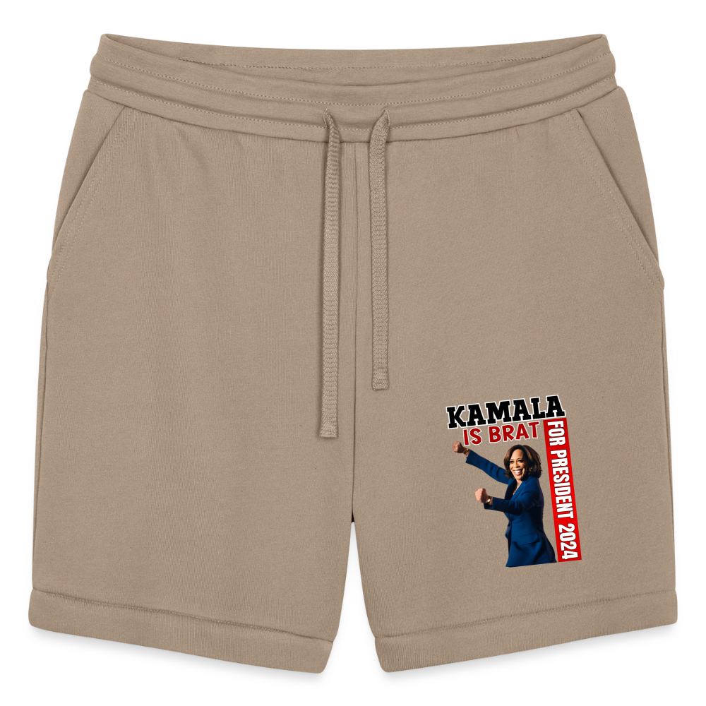 Kamala is brat, for president 2024, Bella + Canvas Unisex Short - tan