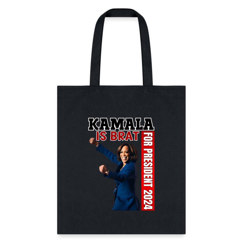 Kamala is brat, for president 2024, Tote Bag - black