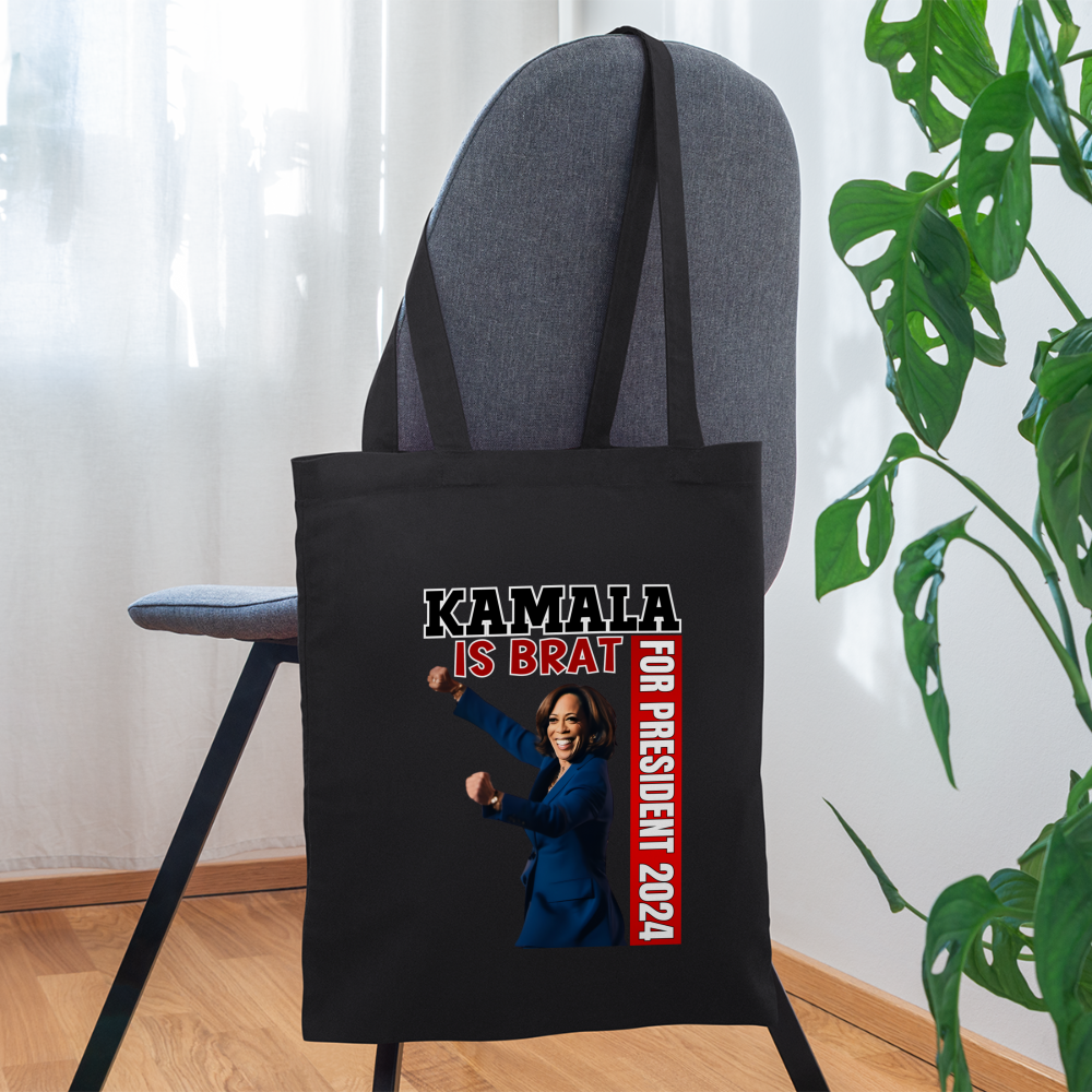 Kamala is brat, for president 2024, Tote Bag - black