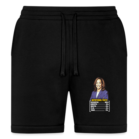 Kamala Harris 2024 presidential nutrition facts, Bella + Canvas Unisex Short - black