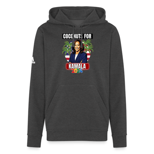 Kamala Harris for President You Think You Just Fell Out Of A Coconut Tree 2024, Adidas Unisex Fleece Hoodie - charcoal grey