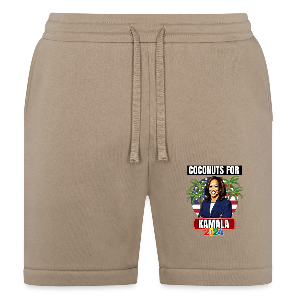 Kamala Harris for President You Think You Just Fell Out Of A Coconut Tree 2024, Bella + Canvas Unisex Short - tan