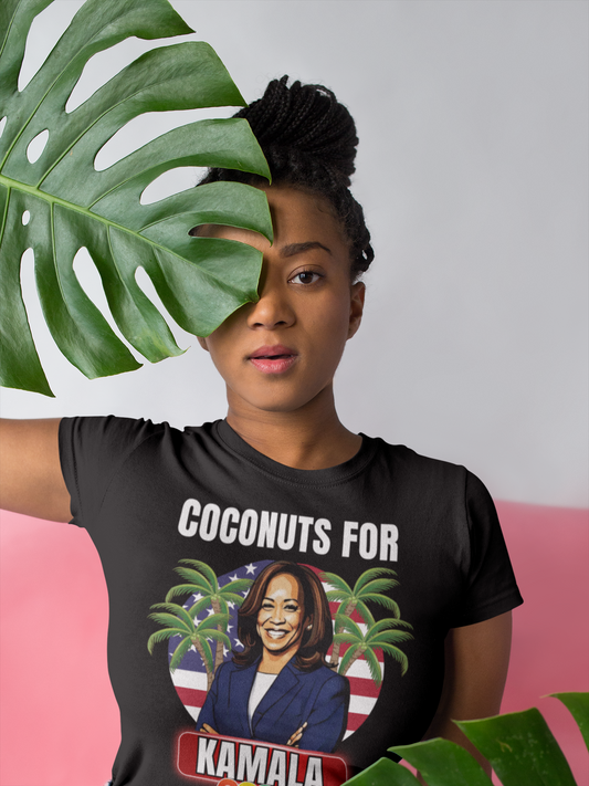 You Think You Just Fell Out Of A Coconut Tree, Ridin With Kamala 2024 T-Shirt