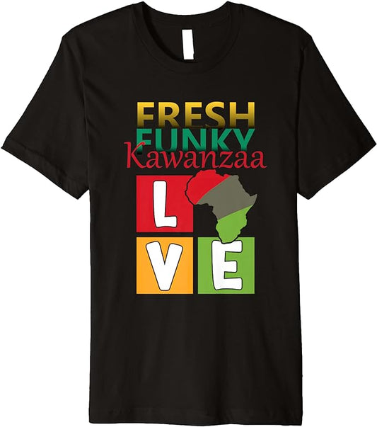 Kwanzaa Africa Fresh Funk African American Graphic Design Premium T-Shirt