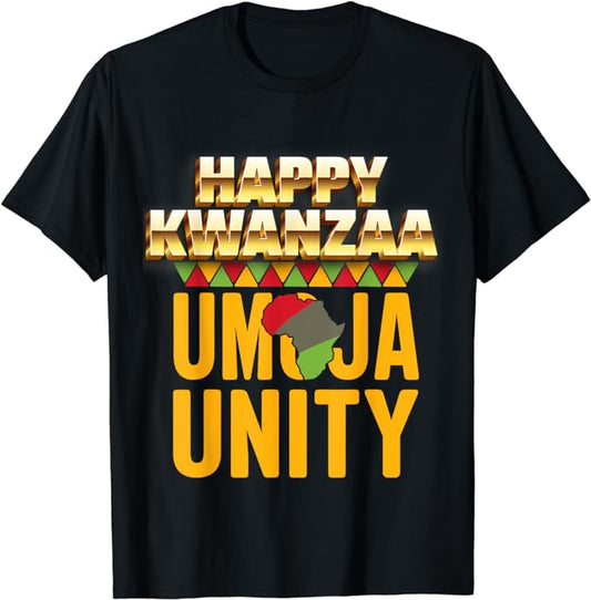 Kwanzaa Principles of Unity, Creativity, Faith and Family T-Shirt