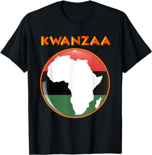 Kwanzaa Africa Red Black and Green African American Graphic T-Shirt