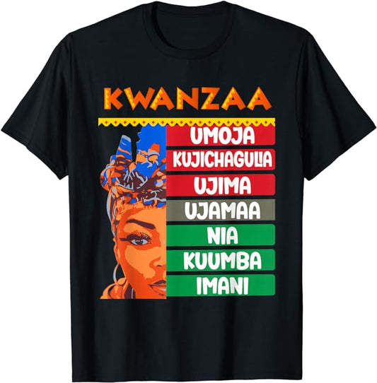 Kwanzaa Africa Authentic African American Design T-Shirt