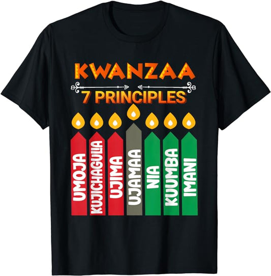 Kwanzaa Africa 7 Principles of African American Kwanzaa T-Shirt