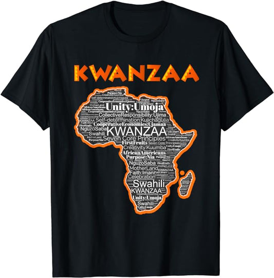 Kwanzaa Africa 7 Principles of Kwanzaa African American T-Shirt