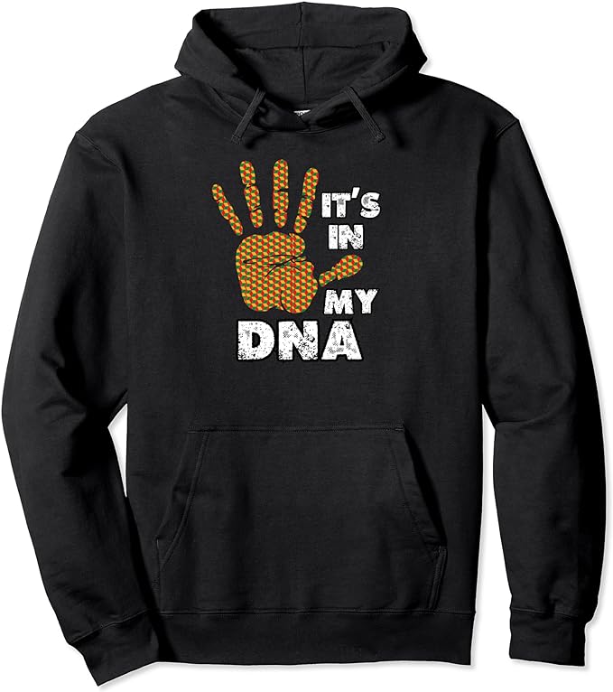 Black History Facts Authentic It's My DNA African American Pullover Hoodie